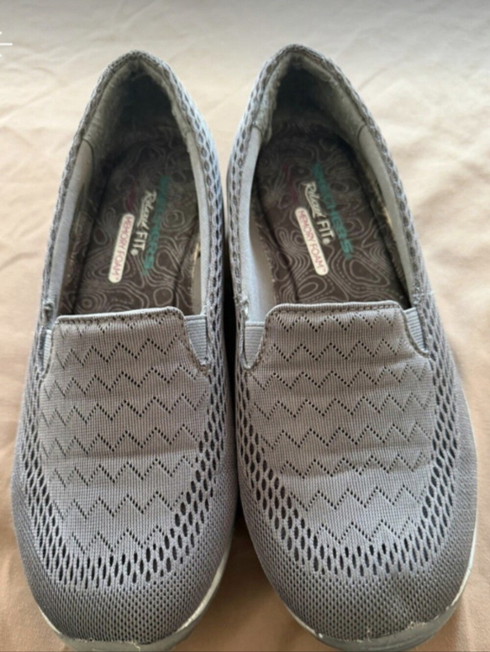 Skechers Women's Slip-On Mesh Loafers - Gray
